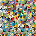 Abstract seamless pattern. Geometric backdrop. Polygonal crystal texture. Triangular . Royalty Free Stock Photo