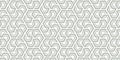 Abstract seamless pattern with geometric lines and decorative shapes Royalty Free Stock Photo