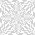 Abstract seamless pattern of geometrical elements. Optical illusion. Royalty Free Stock Photo