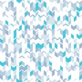 Abstract seamless pattern with gray and blue angular elements. Technological style.