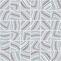 Abstract pattern with grey and cerise striped tiles