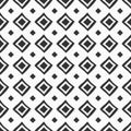 Abstract seamless pattern of hand drawn rhombuses. Monochrome vector background Royalty Free Stock Photo