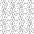 Abstract seamless pattern. Hexagonal grid. Royalty Free Stock Photo
