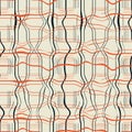 Abstract seamless pattern illustration of marbled plaid texture.