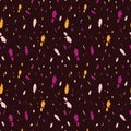Abstract seamless pattern illustration of paint splatter. Royalty Free Stock Photo