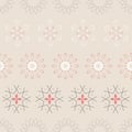 Abstract seamless pattern illustration of snowflakes