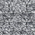 Abstract seamless pattern of intertwined thin rods