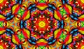 Abstract seamless pattern with kaleidoscope. Bright saturated colors for your design. Royalty Free Stock Photo