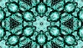 Abstract seamless pattern with kaleidoscope. Symmetric patterns of reflections of figures. Royalty Free Stock Photo