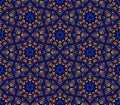 Abstract seamless pattern with kaleidoscope. Symmetric patterns of reflections of figures. Royalty Free Stock Photo