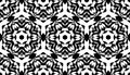 Abstract seamless pattern with kaleidoscope. Symmetric patterns of reflections of figures. Royalty Free Stock Photo