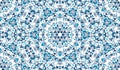 Abstract seamless pattern with kaleidoscope. Symmetric patterns of reflections of figures. Royalty Free Stock Photo