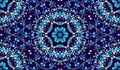 Abstract seamless pattern with kaleidoscope. Symmetric patterns of reflections of figures. Royalty Free Stock Photo