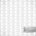 Abstract seamless pattern lattice lotus flower ribbon. white tex