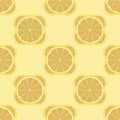 Abstract seamless pattern with lemon