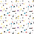 Abstract seamless pattern like Kandinsky Royalty Free Stock Photo