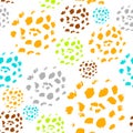 Abstract seamless pattern made by artist acrylic hard brushes on white