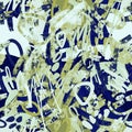 Abstract seamless pattern Mixed spots stains splashes blots smudges strokes splats Dark blue and light green colors