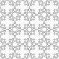 Abstract seamless pattern. Ethnic geometrical ornament. Vector monochrome background