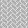Abstract seamless pattern. Modern stylish texture. Geometric grid. Repeating geometric tiles from striped elements.
