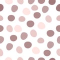 Abstract seamless pattern of monochrome pastel shapes