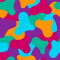 Abstract seamless pattern with multi-colored spots. Vector illustration