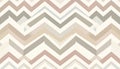 Abstract seamless pattern of muted chevron shapes in beige, brow Royalty Free Stock Photo