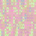 Abstract seamless pattern in pastel colors. Illusion background.