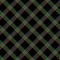 Abstract Seamless Pattern with Plaid Fabric on a black background.