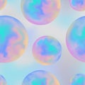Abstract seamless pattern with rainbow balloons . Vector repeat background Royalty Free Stock Photo