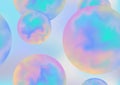 Abstract seamless pattern with rainbow balloons . Vector repeat background Royalty Free Stock Photo