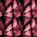 Abstract seamless pattern of red and pink layered stones