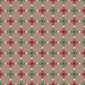 Abstract seamless pattern. Regularly repeating geometric ornament of squares and diagonal lines.