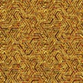 Abstract seamless pattern. Repeated art background. klim style in yellow color. Repeating modern texture for design prints. Repeat