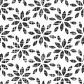 Abstract seamless pattern. Repeated background with floral leaf. Intricate design prints with flowers leaves. Grunge urban for eff Royalty Free Stock Photo