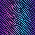 Abstract seamless pattern. Repeated patterns. Neon print. Animal fun background. Texture fashion style. Zebra or tiger skin lines. Royalty Free Stock Photo