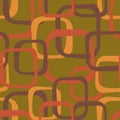 An abstract seamless pattern in retro style