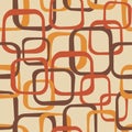 An abstract seamless pattern in retro style