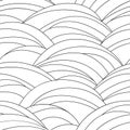 Abstract seamless pattern. Simple wavy texture.