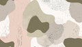 Abstract seamless pattern with soft pastel colors, organic shapes and speckled texture Royalty Free Stock Photo