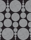 Abstract Seamless pattern with spiral elements
