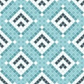 Abstract seamless pattern of squares. Ceramic tiles.
