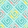 Abstract seamless pattern with squares in ethnic style.