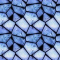 Abstract seamless pattern of stones covered with cracked frozen texture