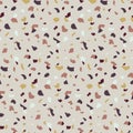 Abstract seamless pattern in terrazzo style.
