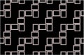 Abstract seamless pattern texture of grey rectangular frames over black background template Vector illustration Royalty Free Stock Photo