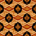 Abstract seamless pattern of traditional asian elements Royalty Free Stock Photo