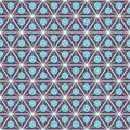 Abstract seamless pattern of triangles divided into three equal parts with a circles inside Royalty Free Stock Photo