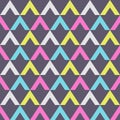 Abstract seamless pattern of triangular elements. Repeating geometric tiles. Royalty Free Stock Photo