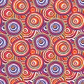 Circles contour multicolored